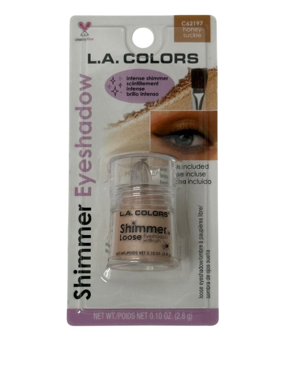LA Colors Honey Suckle Shimmer Loose Eyeshadow New